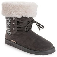 Muk luks ženska melba fau krzna lace up bootie