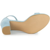 Jedinstveni prijedlozi ženske sandale s visokim zdepastim potpeticama s remenom za gležanj i kopčom